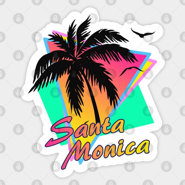 Santa Monica Sticker by Nerd_art